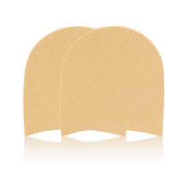 1 Pair Anti Slip Rubber Shoe Soles Anti Skid Rubber Soles Thickness 3mm Rubber Anti Skid Shoes Heels Repairing Tool for DIY Shoe Repair, Shoe Repair Rubber Heel Replacement Anti Slip Heel Pads (Apricot)