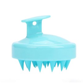 Generic Scalp Massager Shampoo Brush with Soft Silicone Bristles for Scalp Care and Hair Growth, Scalp Scrubber Exfoliator for Dandruff, Wet & Dry for Men, Women and Kids (Teal Blue)