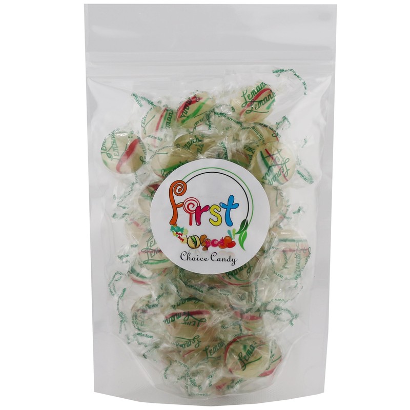 FirstChoiceCandy Peppermint Hrad Candy, Individually wrapped Leman's Mint Buttons (5