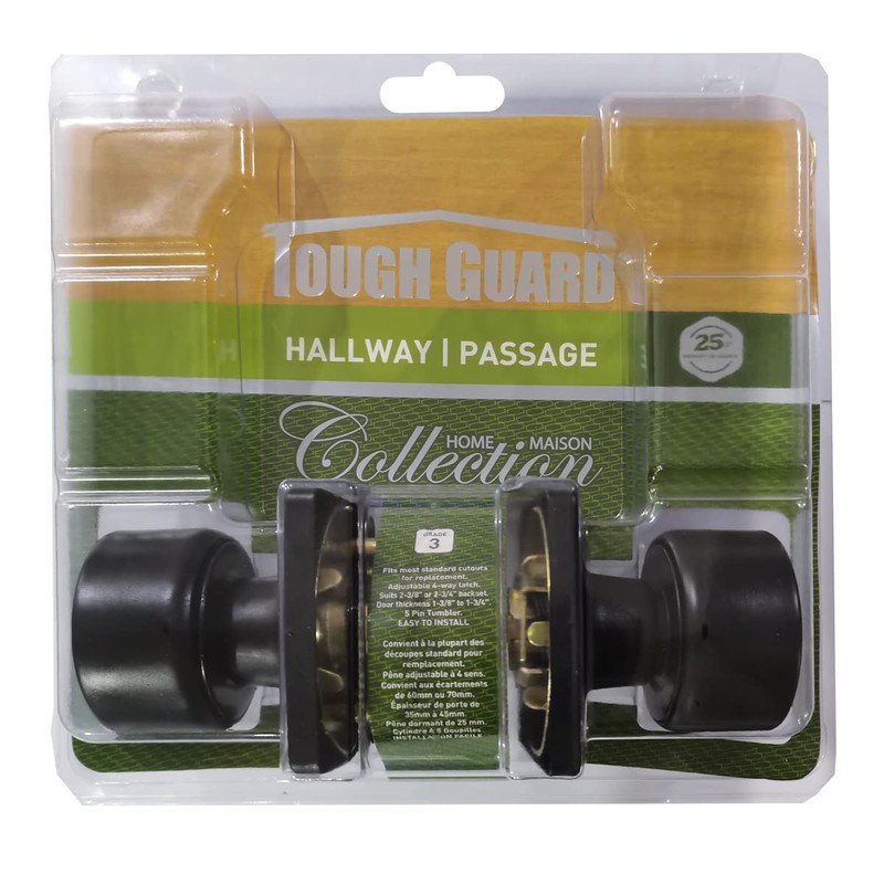 Door Lock Knob Passage Cove Matte Black