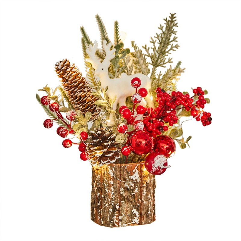 MYELLU Small Artificial Christmas Tree Christmas Decoration - Mini Christmas