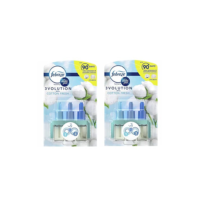 Febreze 3Volution Refill - Cotton Fresh - 2 x 20ml
