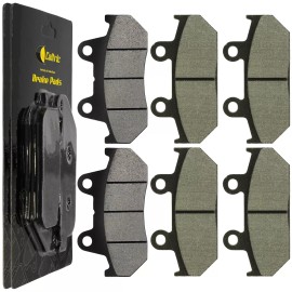 Caltric Front & Rear Brake Pads for Honda GL1500A Goldwing 1500 Aspencade 1991-2000
