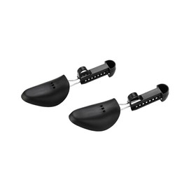 Adjustable Automatic Support Shape Plastic Two-Way Shoe Tree Shoe Stretcher Boot Holder Shaper with Tension Spring Coil, Women Size-black, One Size