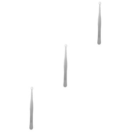 Beavorty 3pcs Stainless Steel Pimple Tweezers Smooth Jaws for Safe Removal Clip Tool for Facial Care for Blackheads and