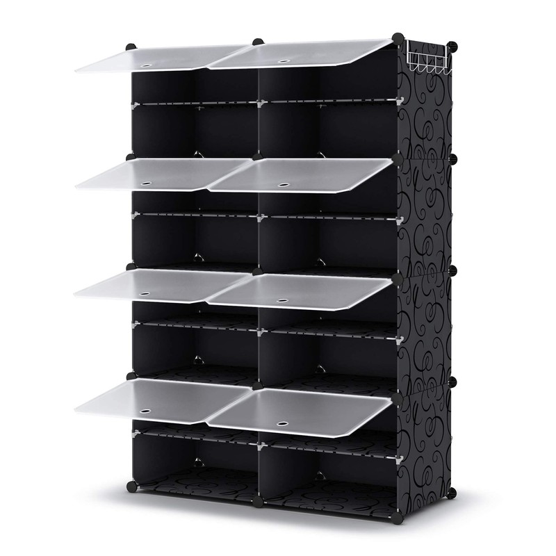 HOMIDEC Shoe Rack, 8 Tier Shoe Storage Cabinet 32 Pair