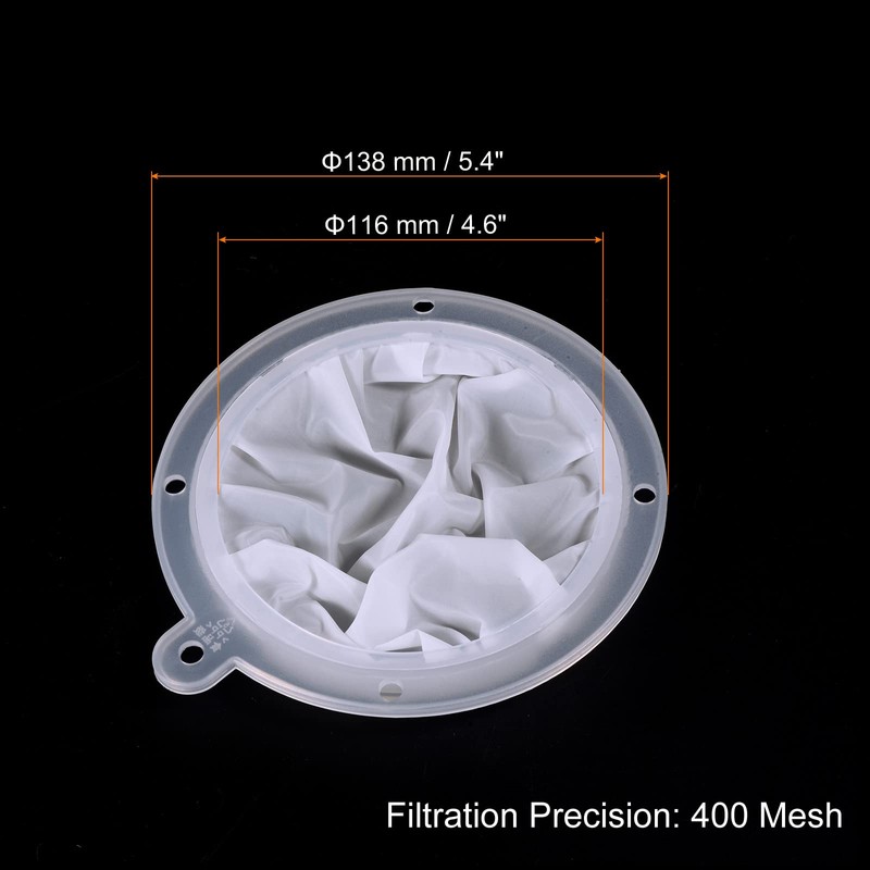 PATIKIL 138mm Outer Diameter Food Filter Strainer 400 Mesh Kitchen