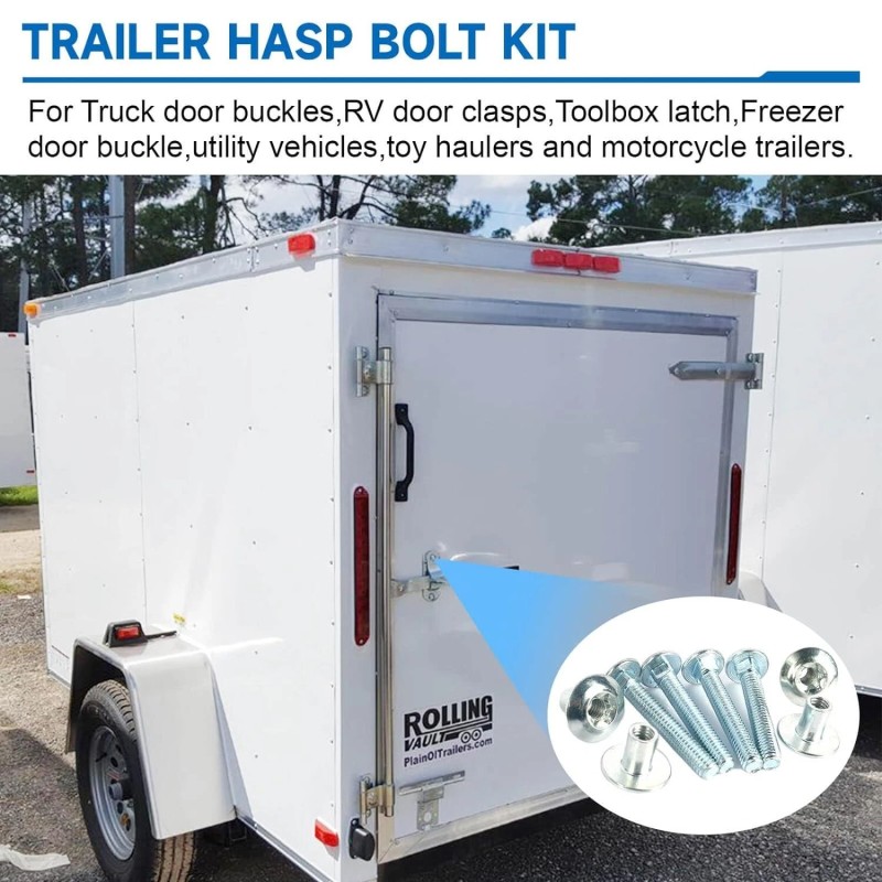 Trailer Hasp Bolt Kit for Trailer Cam Action Hasp Tools