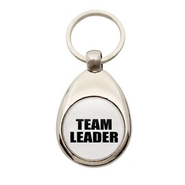 huuraa Team Leader Keyring Gift Pendant Shopping Trolley Token Team Leader Gift Idea, metal, Unit size