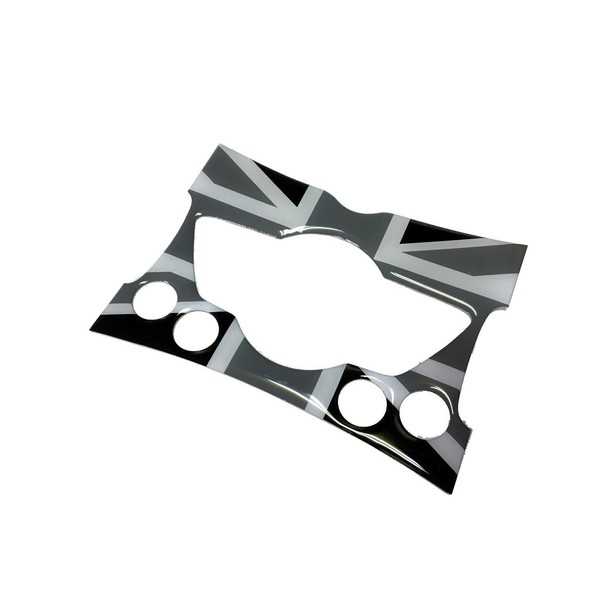 ATEX Black/Gray/White Union Jack Soft Interior Dashboard Control Switches Panel