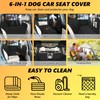 L'AGRATY Dog Car Seat Cover: Waterproof Back Seat Extender for