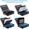 JHSafer Fireproof Document Box with lock, File Organizer with Fireproof