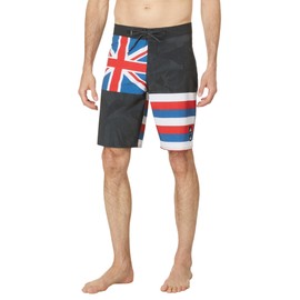 Quiksilver Men's Standard Surfsilk Hawaii Flyer 20 Boardshorts Swim Trunk, Black