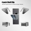 8 Pieces-Removable Metal Shelf Support Clips Inside Storage CabinetShelf Clip