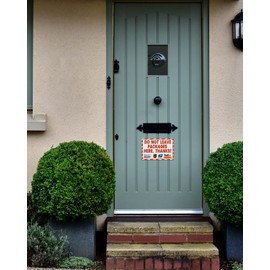 ALKB Package Delivery Sign for Outdoor Use - Do Not Leave Packages Here Thanks - 8x12 Inch Delivery Signs for Package