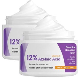 Acid 12% Face Serum- Dark Spot Remover with Niacinamide & Vitamin C - Rosacea Cream for Face - Brightening Face Cream, Reduces Redness (Pack of 2)
