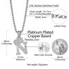 Cubic Zirconia Crown Pendant Necklace Initial Letter N Pendant with
