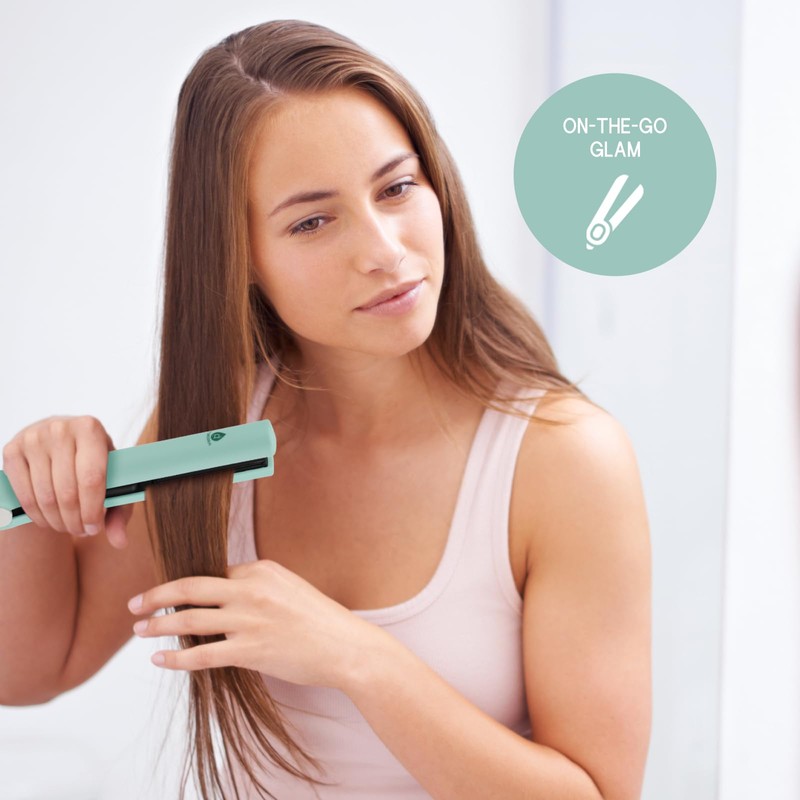 PURSONIC Cordless Hair Straightener – USB Rechargeable, Ceramic Plates, 3