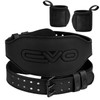 EVO Fitness 4” 6” Matte Black Weight Lifting Belt With