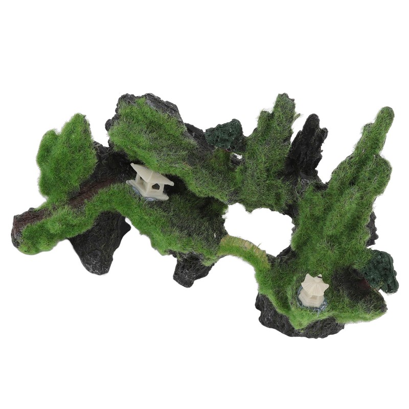 Moss Rockery Aquarium Decoration Artificial Moss Rockery Ornament for Aquarium