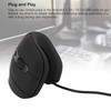 USB Vertical Wired Mouse 4 Adjustable DPI Silent Click Ergonomic