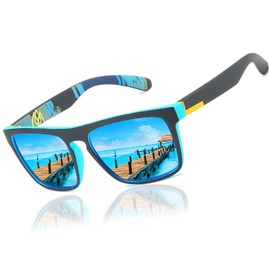 LEDING&BEST Sunglasses Polarised for Men Women Cool Fishing Driving Hiking Ultralight Unisex Classic Vintage Style Ultralight Shades Trave sun glasses UV Protection