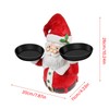 Christmas Snowman Treats Holder Santa Holding Tray Fruit Bowl Rack