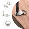 100 Pcs D Rings for Picture Hanging, D Rings, D
