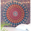 Original Kikan Indian Tapestry Mandala Wall hanging Bohemian Decor Bedspread