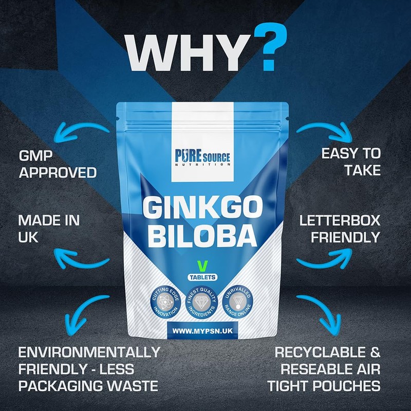 Ginkgo Biloba 6000mg - High Strength Vegan Tablets | Ginkgo
