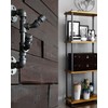 AGUTEA Black 5-way Side Exit Cross,Cast Iron Pipe Fitting Cast