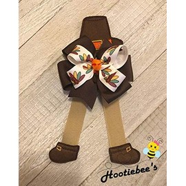 Pilgrim Thanksgiving Boutique Hair Bow