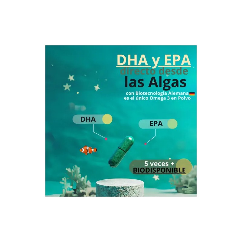 Algae Omega 3 Ultra Dha Y Epa Microalgas Marinas Sabor