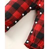 0-3 Months Newborn Baby Girl Clothes Fall Plaid Christmas Outfits