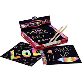 Playkidiz Magic Scratch Art for Kids - 100 Black Scratch Sheets With 2 Stylus Tools - Craft Kits For Kids Create Colourful Rainbow Cards, Pictures & Other Art Without Ink - Arts And Crafts For Kids