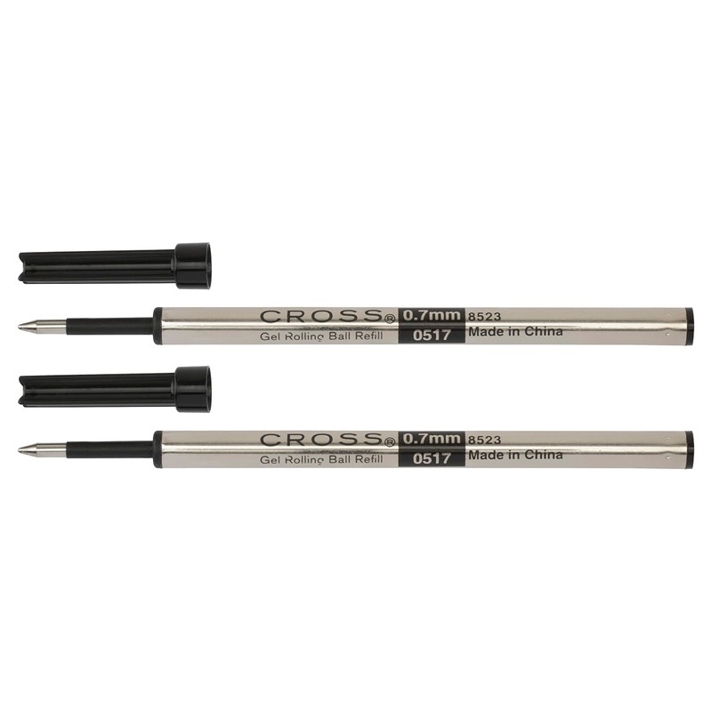 Cross Selectip Gel Rollerball Pen Refill, Medium Point, Black, 2-Pack