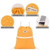 Drawstring Backpack String Bag Sackpack Cinch Water Resistant Nylon for