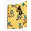 Koton Boys's Drawstring Pockets Crocodile Printed Cotton Shorts, Yellow Design(1d6)