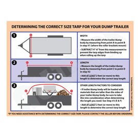 Aluminum Manual Truck & Trailer Hand Crank Tarp Kit with Tarp (4'6" x 12')