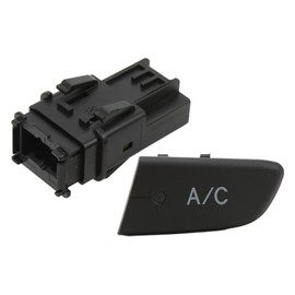 A/C System Push Button Switch, 6554KX Car Air Conditioning Switch AC Switch Push Button for Citroen C1 2005-2014 107 2005-2014 Aygo Mk1