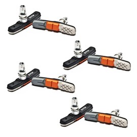 AWE X 4 Pairs 72mm Triple Contour V Brake Pads Grey/Orange/White