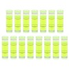 sourcing map 15pcs Small Cylindrical Bubble Level Vials 10x35mm PMMA