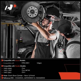 A-Premium Clutch Slave Cylinder Compatible with Honda CR-V CRV 1997-2001, Civic 1992-2000, Civic del Sol 1993-1997 & Acura Integra 1994-2001, Replace# 46930SR3013