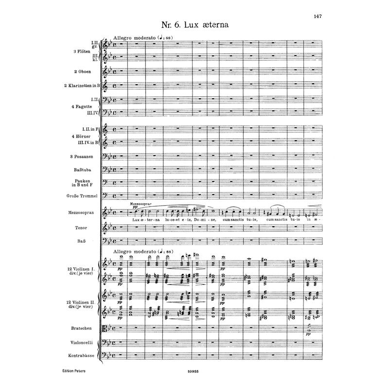 Requiem (1874) (Full Score): Conductor Score (Edition Peters)