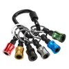 Saipor 6PCS Keychain Extension Bar Aluminum Alloy Screwdriver Bits Holder