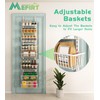 Mefirt White 12 Inch Wide Narrow Over The Door Pantry
