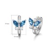 6 Colours Earrings 925 Silver Austrian Zirconia - Jewellery for