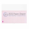 HP Compatible M3707A Generic ECG Paper 16 Pack, Z-Fold, Red