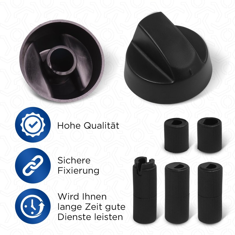 VIOKS Knob/Knob Cooker/Knob/Cooker Handle/Switch Cooker 43 mm Diameter with 5