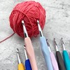 Mdoker Size B/1(2mm) Crochet Hook,Extra Long Crochet Hooks for Arthritic